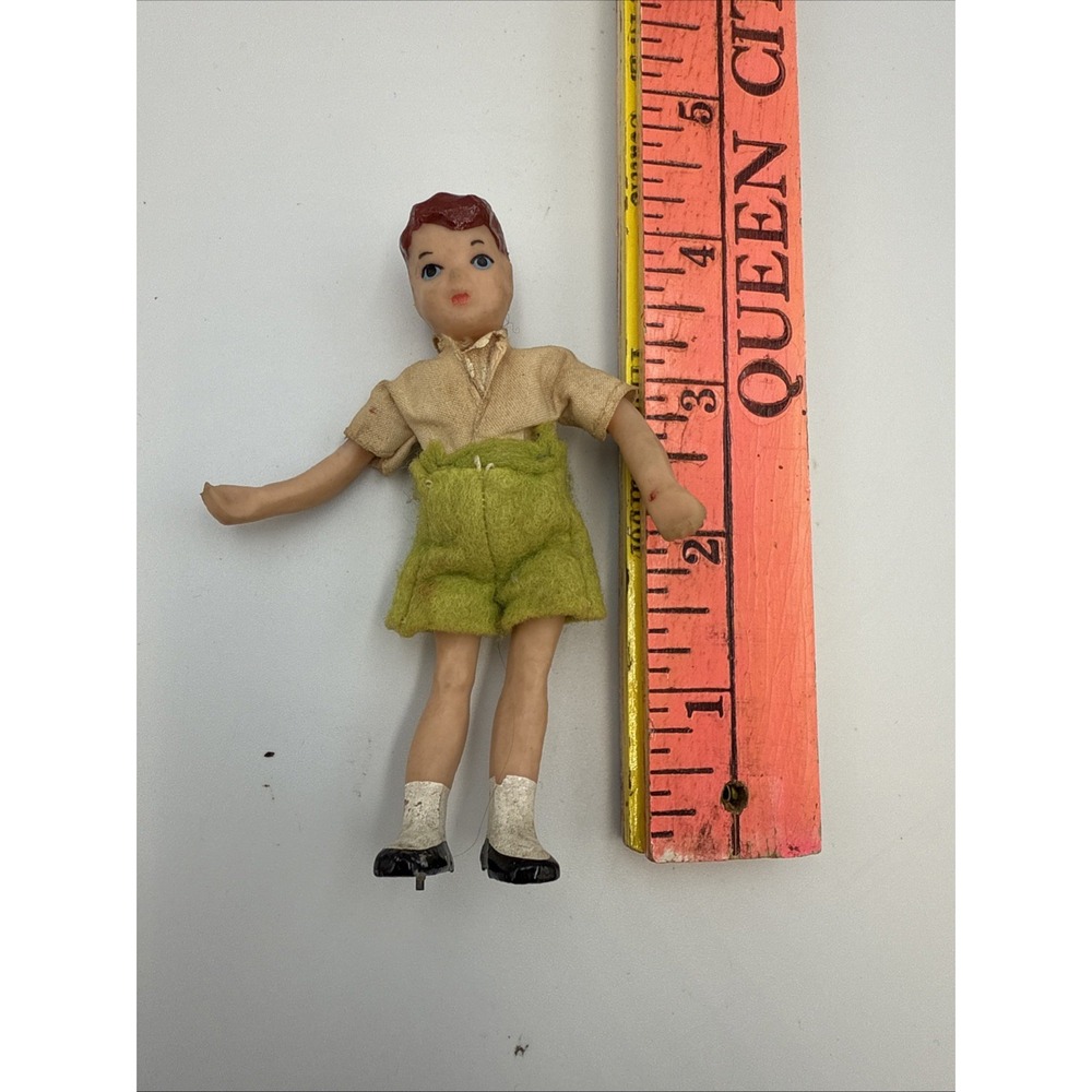 Vintage Doll Bendable 4"  Boy‎ Rubber? Caco? Dirty - Picture 8 of 8